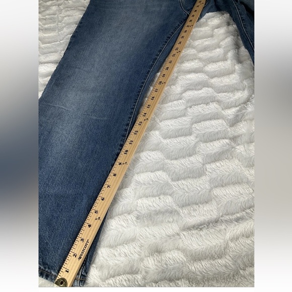 Calvin Klein Jeans Mens 42x30 Baggy Bootcut Vintage Y2K Denim Blue Made In Egypt - Picture 9 of 12